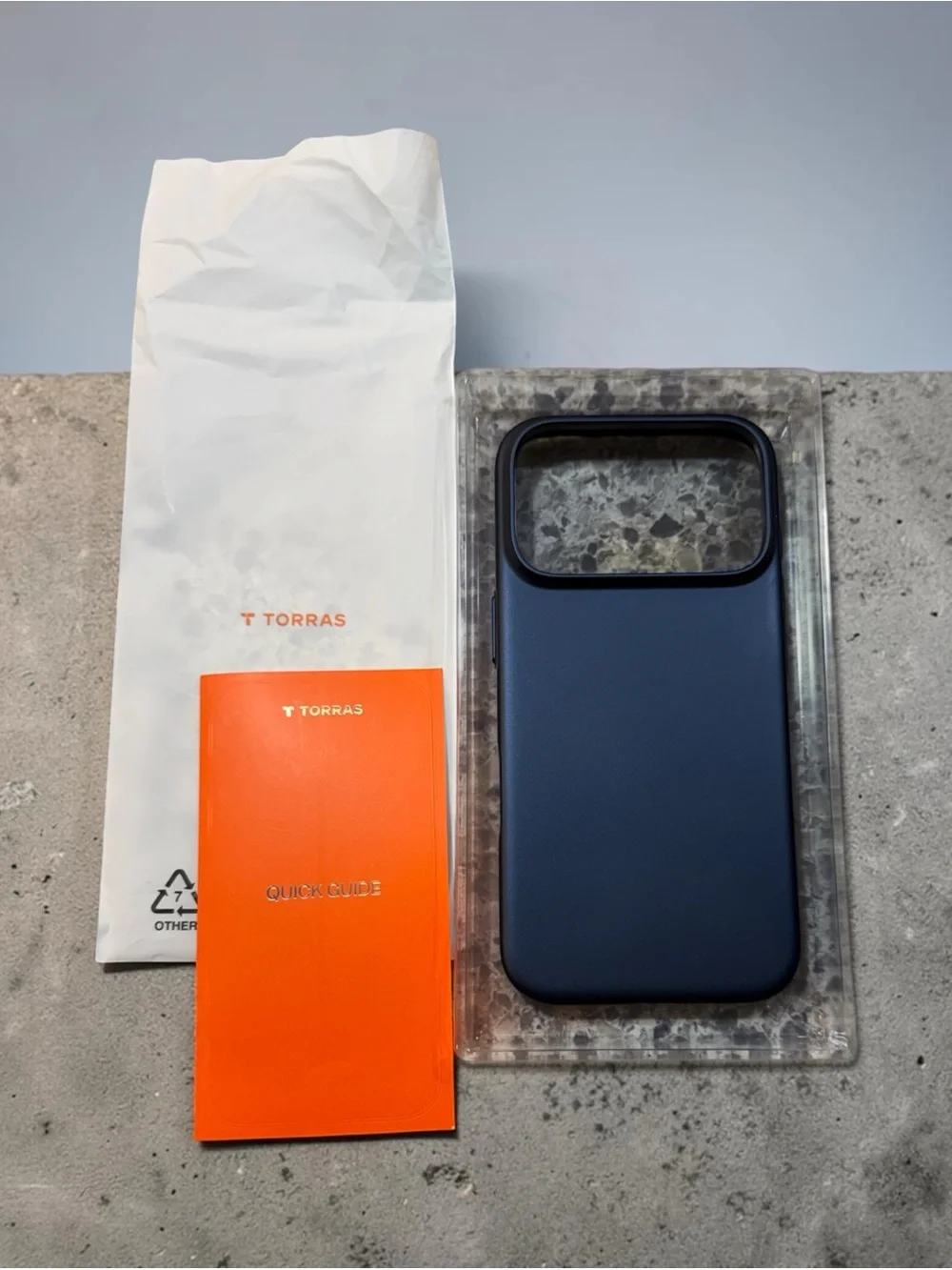 TORRAS Slim Fit Case For Apple iPhone 17 Pro 6.3” Navy Blue Matte Cover